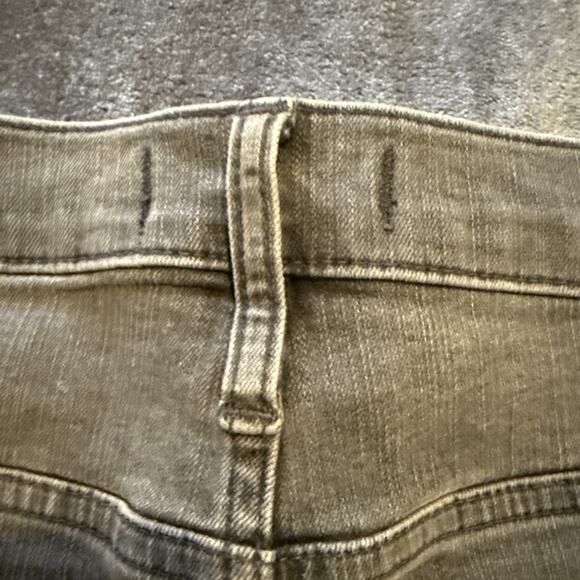 Madewell Gray Faded Black Stovepipe Straight Leg Raw Hem Jeans, Size 29 - Picture 14 of 15